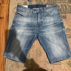 DIESEL Men’s Distressed Denim Shorts - 30”W